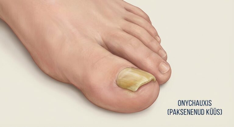 Paksenenud varbaküüned: põhjused ja lahendused kodusest hooldusest ravipediküürini