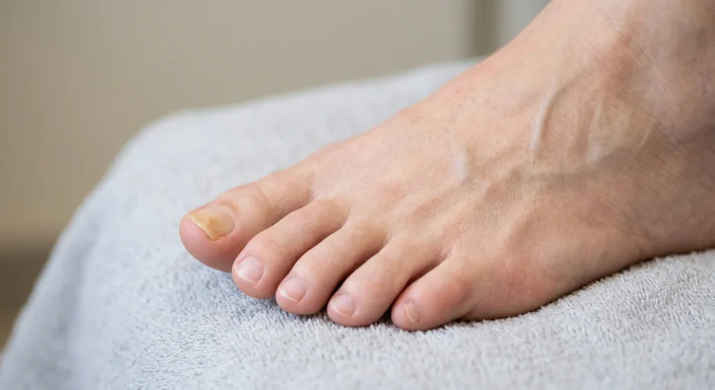 Kergelt kollakad varbaküüned