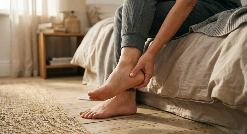 Hommikune kannavalu voodi ääres