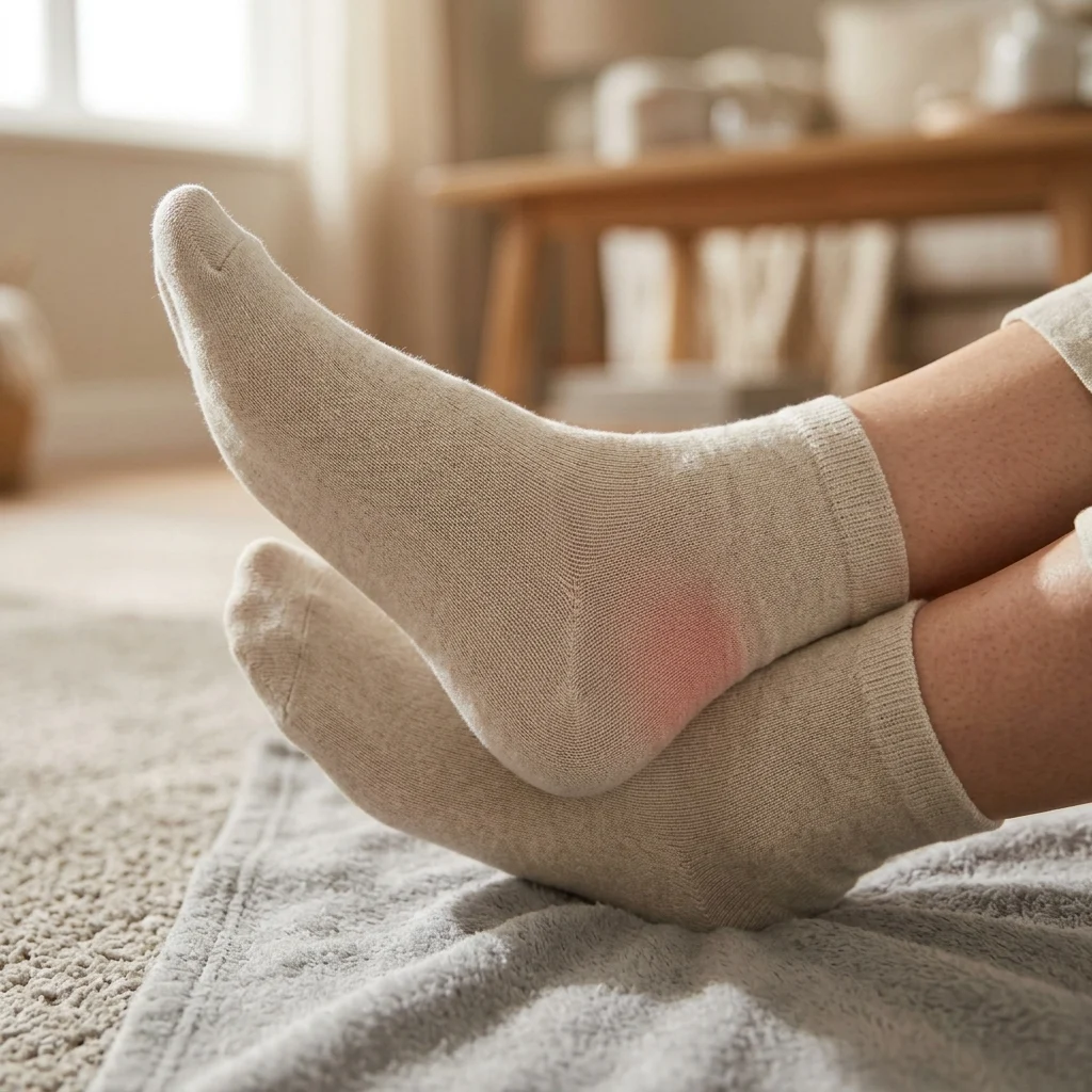 Kergelt hõõrdunud jalad